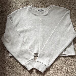 Cozy Cream Cropped Sweatshirt